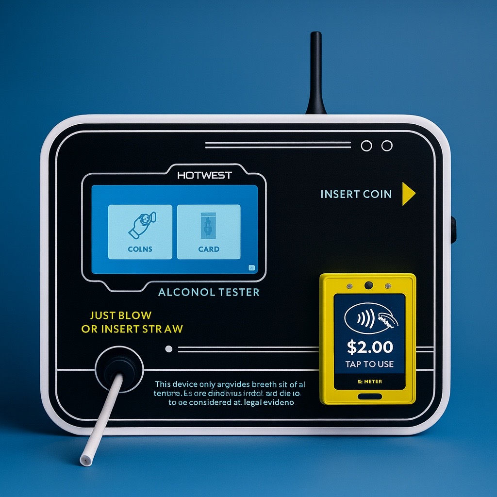 Breathalyzer kiosk illustration